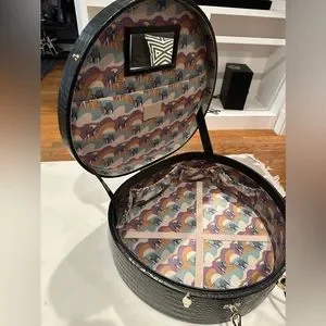 Freya Bags Freya Poppy Hat Box In Black Croc Poshmark